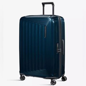 Samsonite Nuon Spinner Medium Check-in Luggage - Metallic Dark Blue